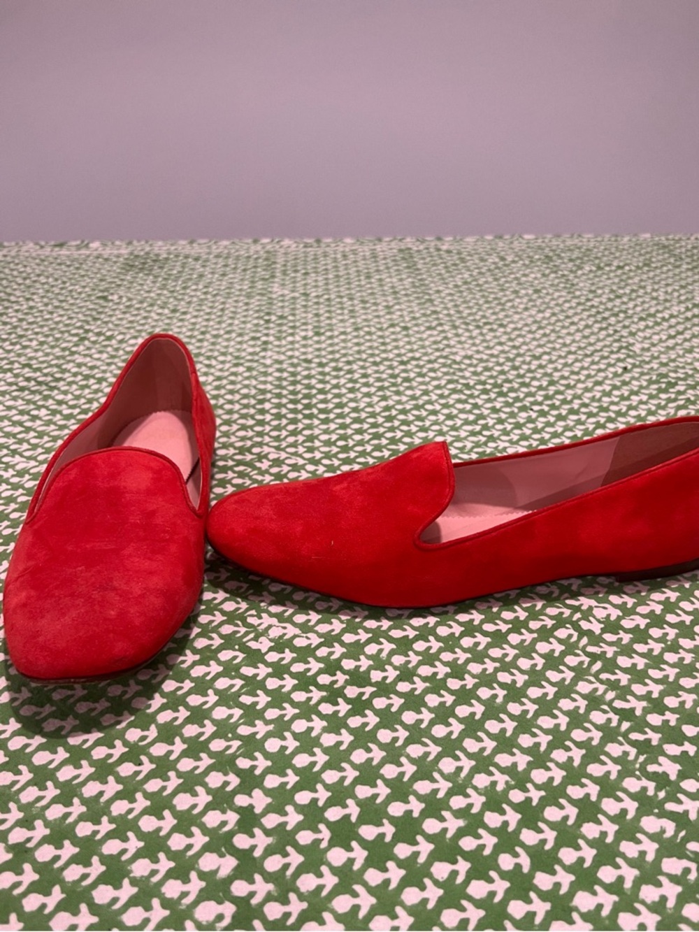 Orange-red Smoking slippers